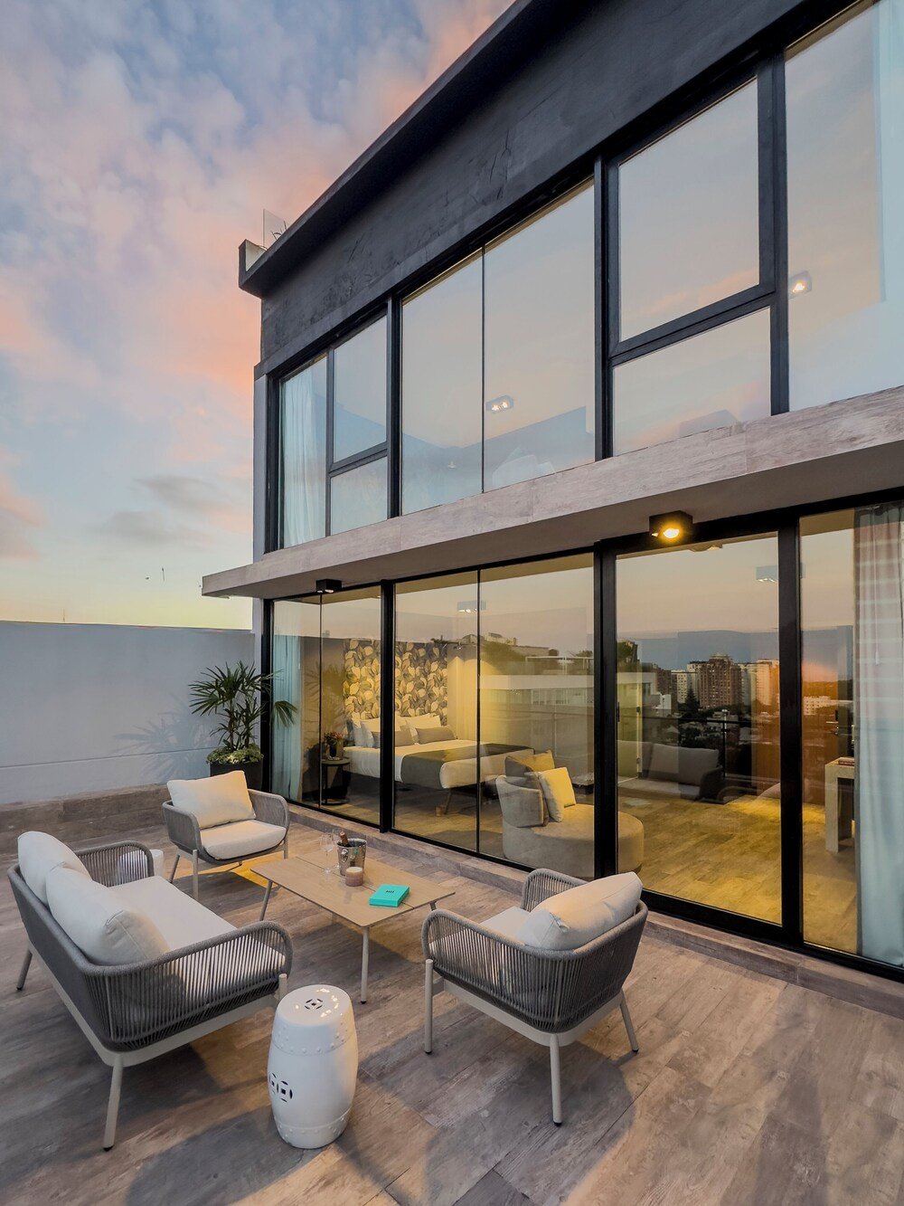Modern outdoor living space at Casa Joseph Libertador