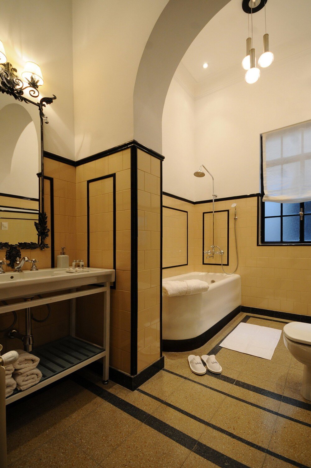 Bathroom with a bathtub and a sink